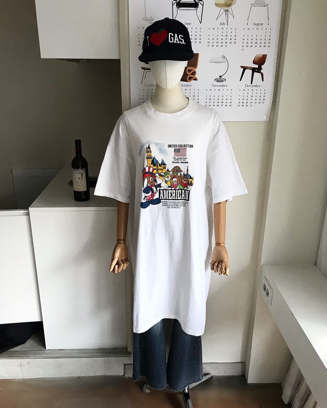 90s usa 프린팅 원피스 상품이미지2