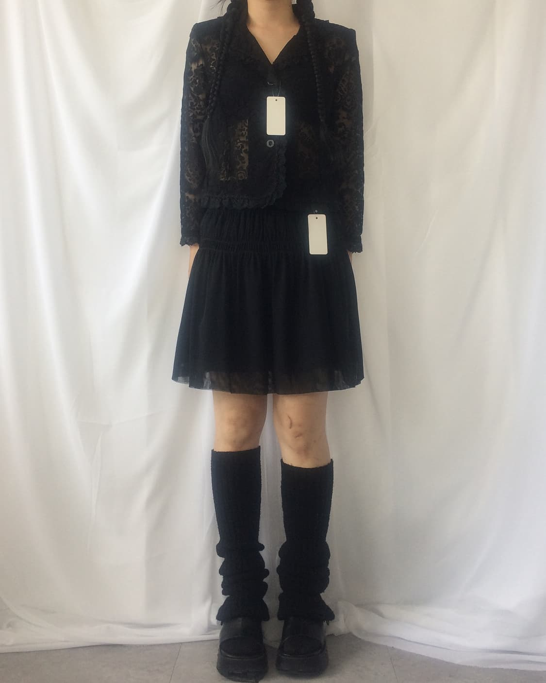 Shirring point mini skirt 상품이미지4