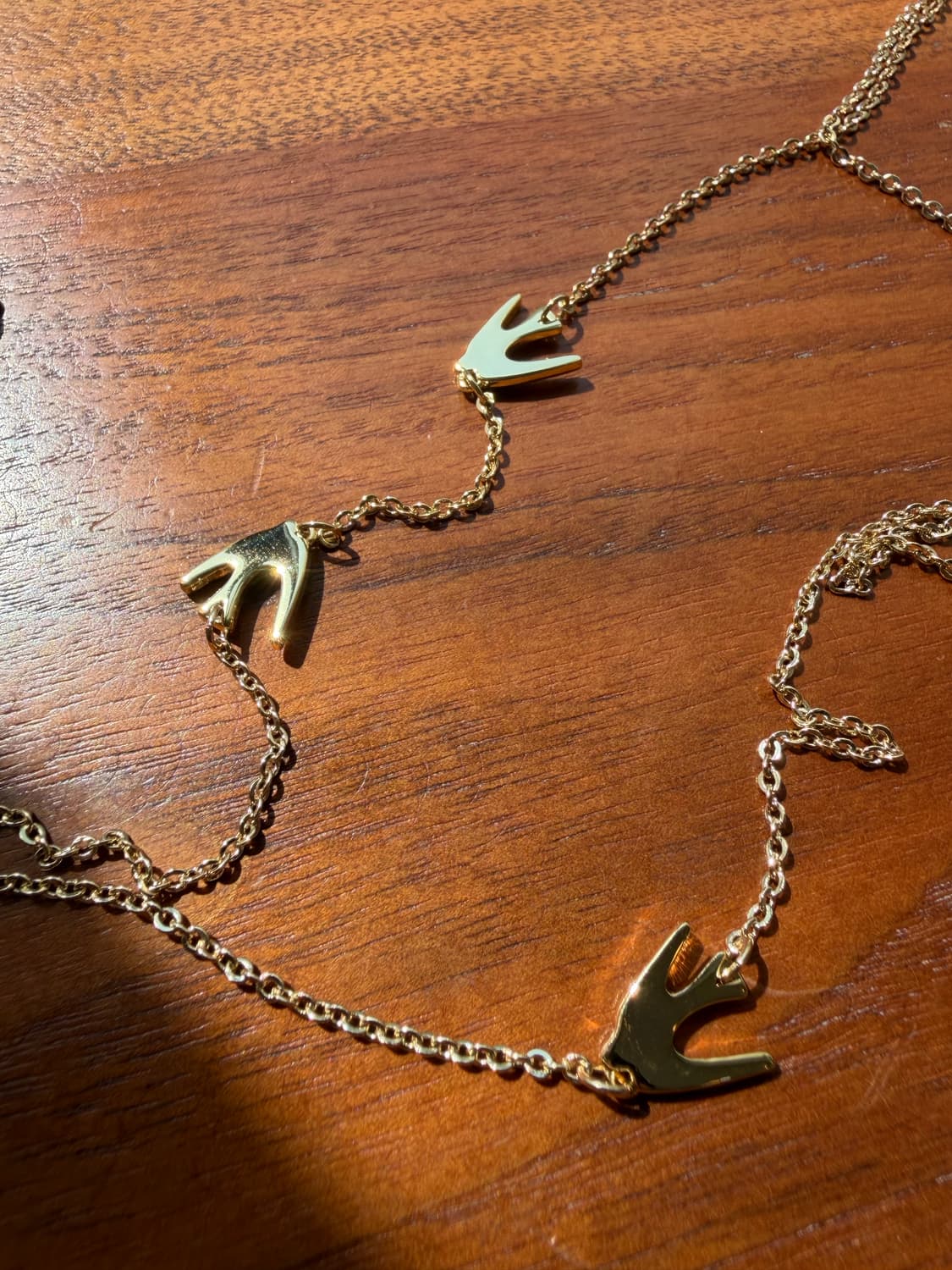 알렉산더 맥퀸 제비 레이어드 드롭 목걸이 상품이미지3