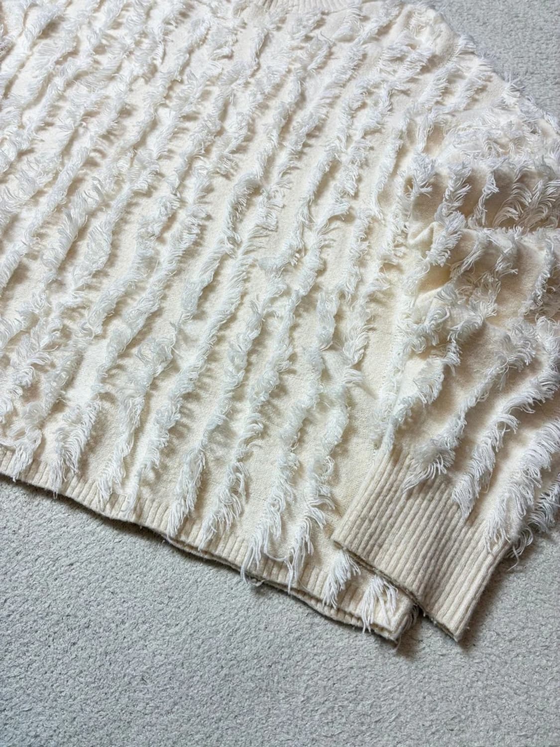 빔즈 레이 프린지 디테일 니트 PN7799 상품이미지3