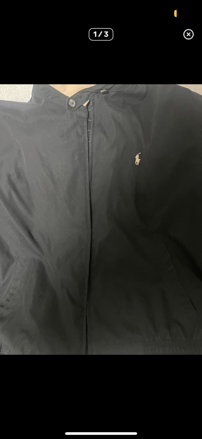 폴로 폴리쉘 자켓 블랙 상품이미지1