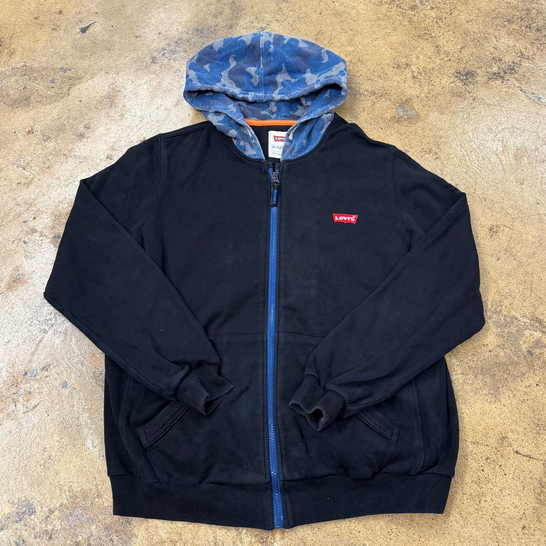 리바이스 카모 밀리터리 후드집업 상품이미지2