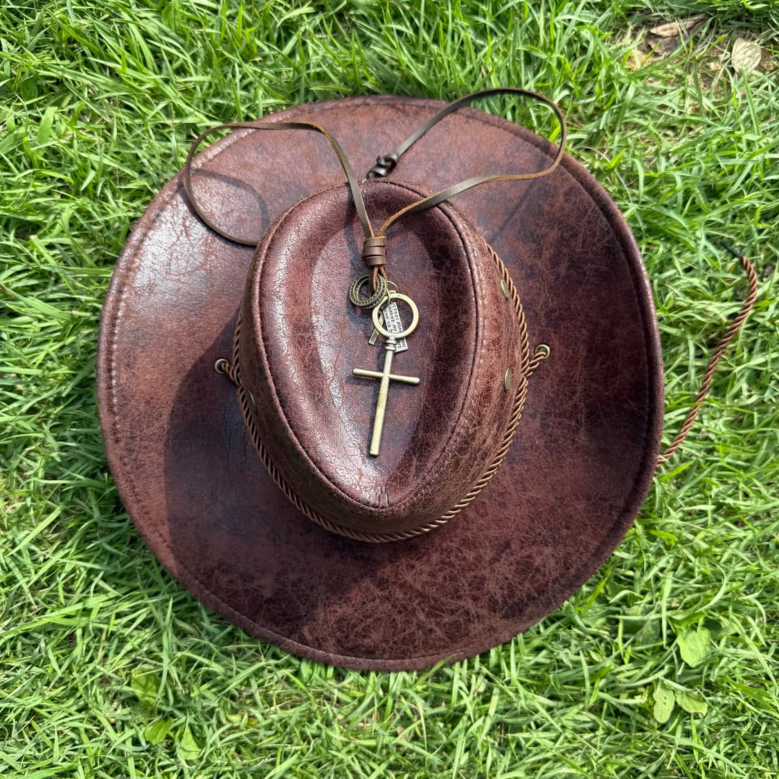Antique Bronze Plated cross necklace 상품이미지3