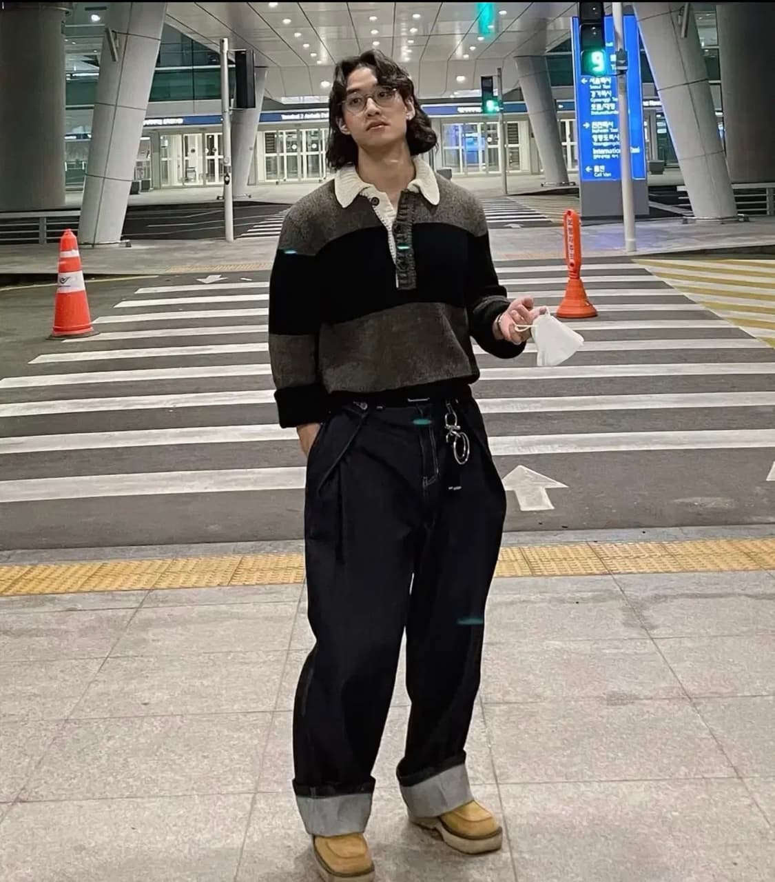 아워레가시 빅 피케 아크릴 럭비 스트라이프 46 상품이미지1