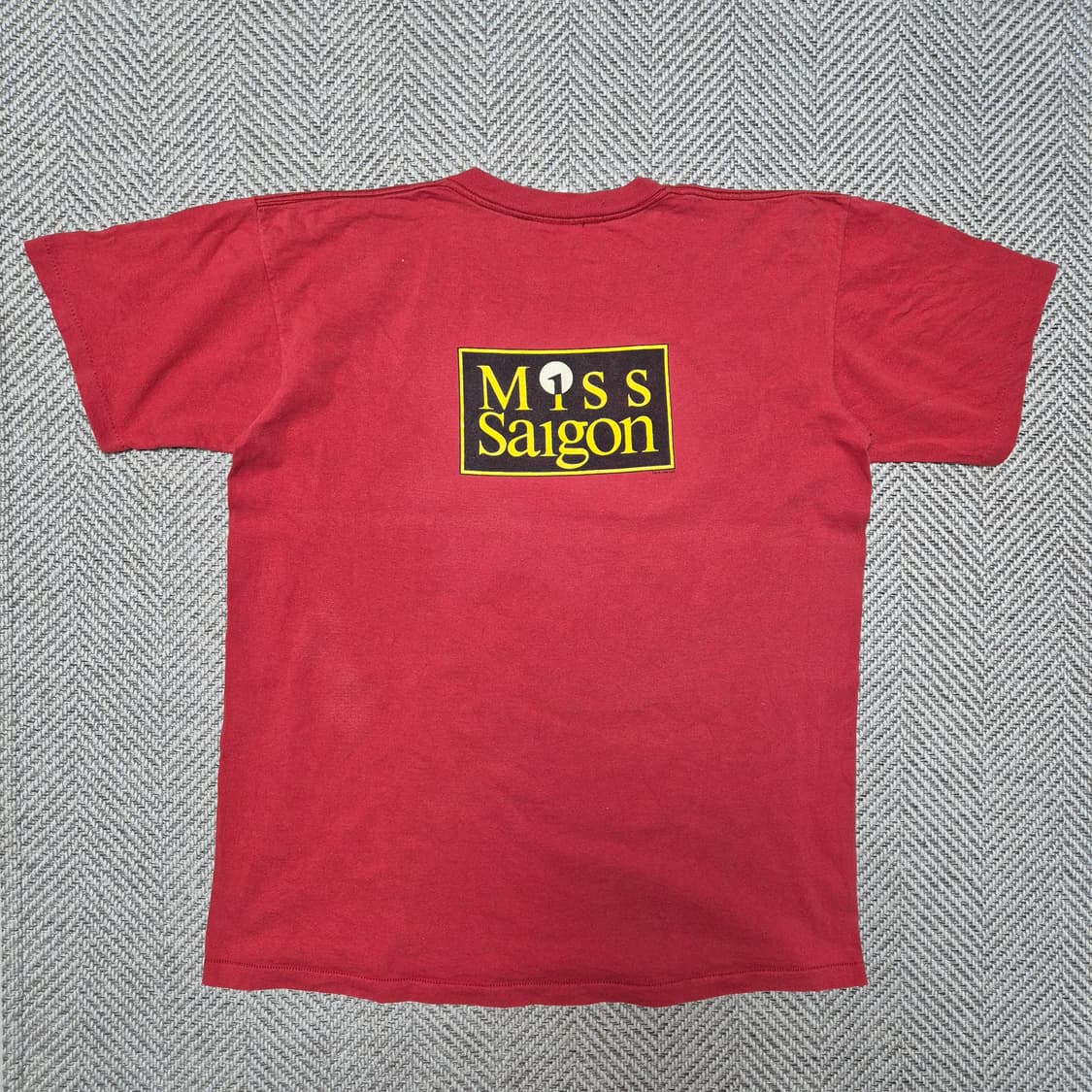 90s "미스 사이공" 뮤지컬 프로모 싱글스티치 티셔츠 (XL) 상품이미지6