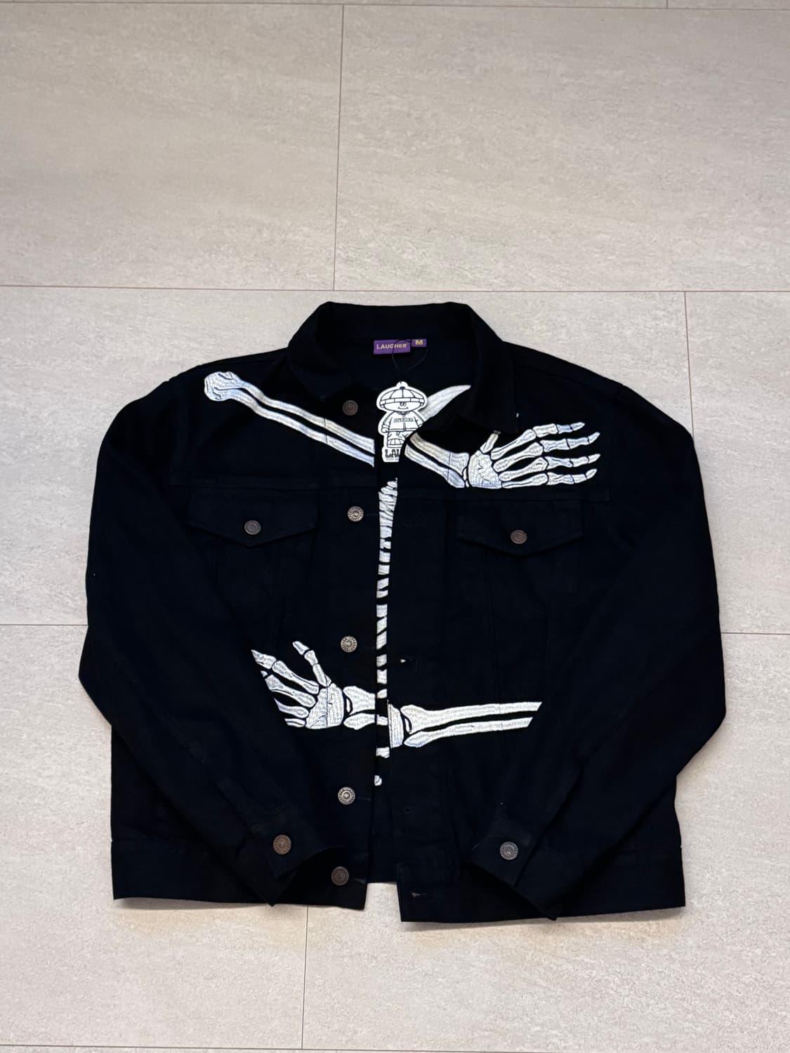 라퍼 스켈레톤 데님 자켓 m 상품이미지2