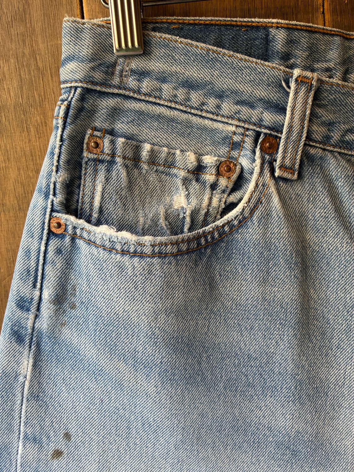 90’s Levi’s 501 Light Blue Denim Shorts  상품이미지2