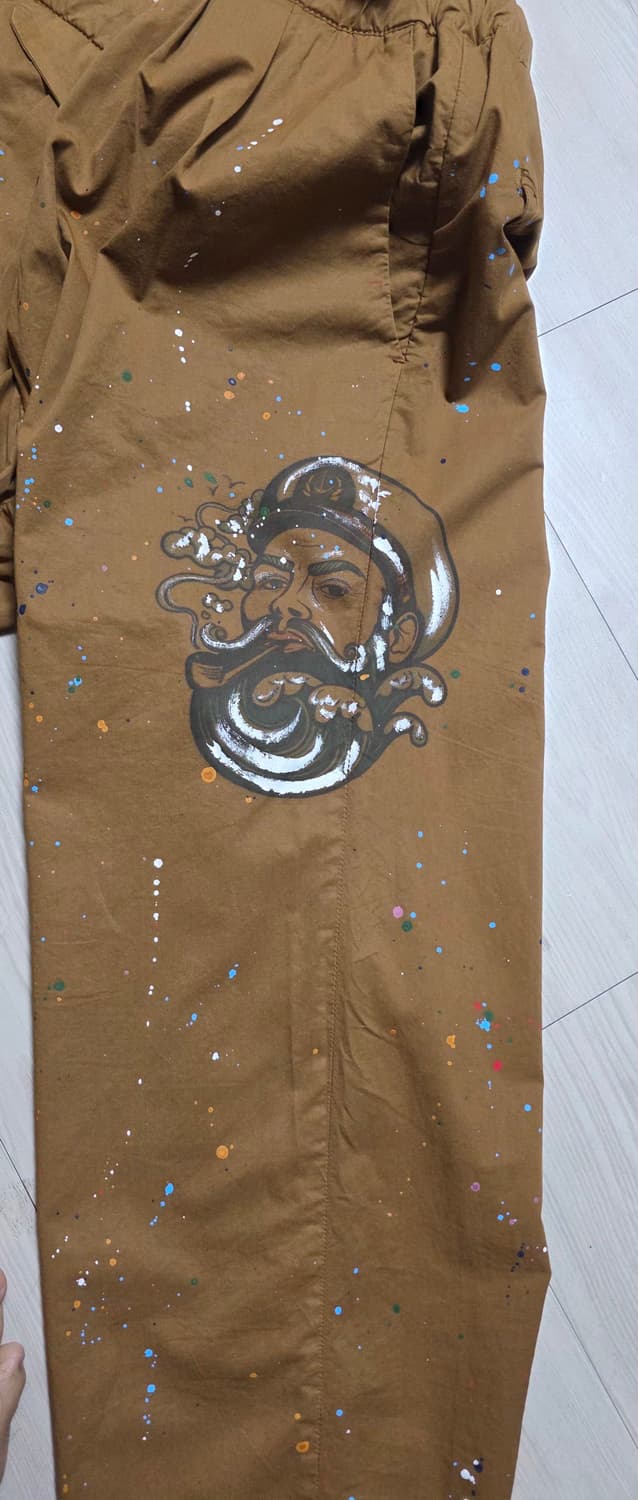 화이트샌드 페인팅프린트 펜츠 30 상품이미지4