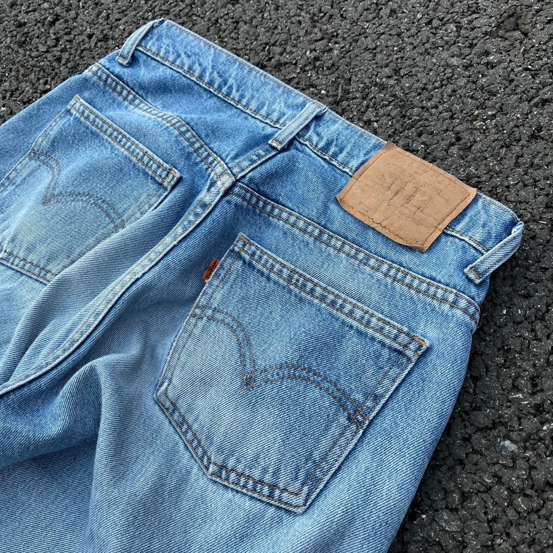 Vintage 90's Levi's 612 Orange Tab Jeans 상품이미지6