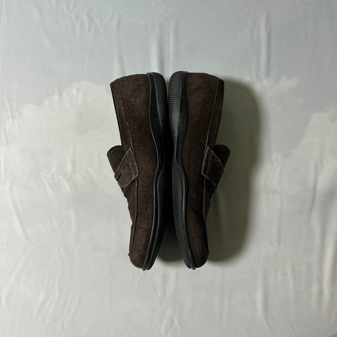 Prada sports suede dark brown loafers 상품이미지4