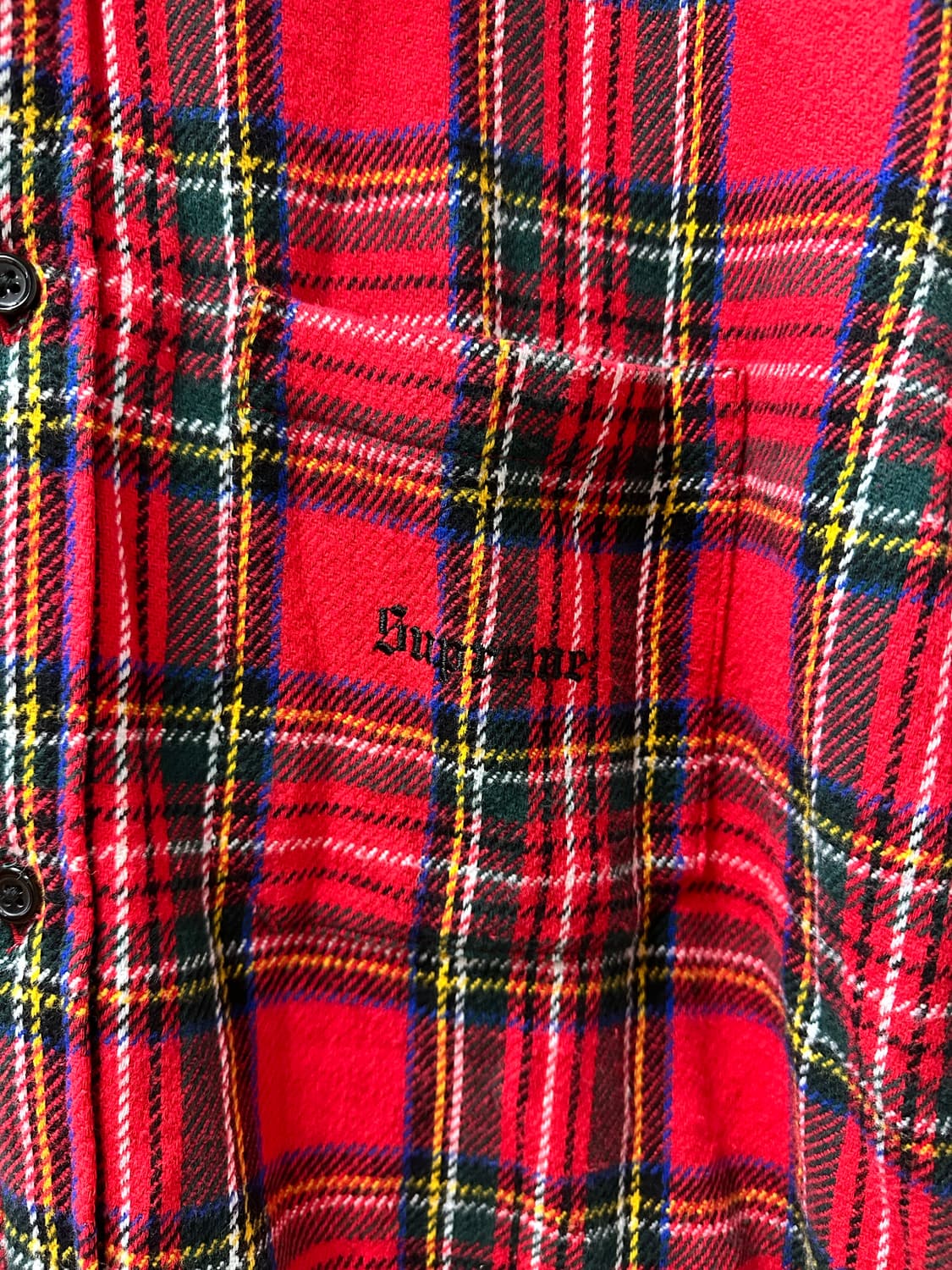 (L)슈프림 23FW 타탄 플란넬 후드 자켓 상품이미지4