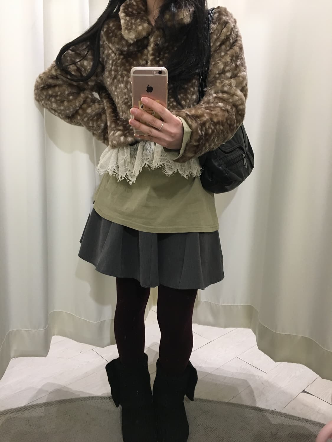 cornflake bambi fur jacket (갸루,y2k) 상품이미지2