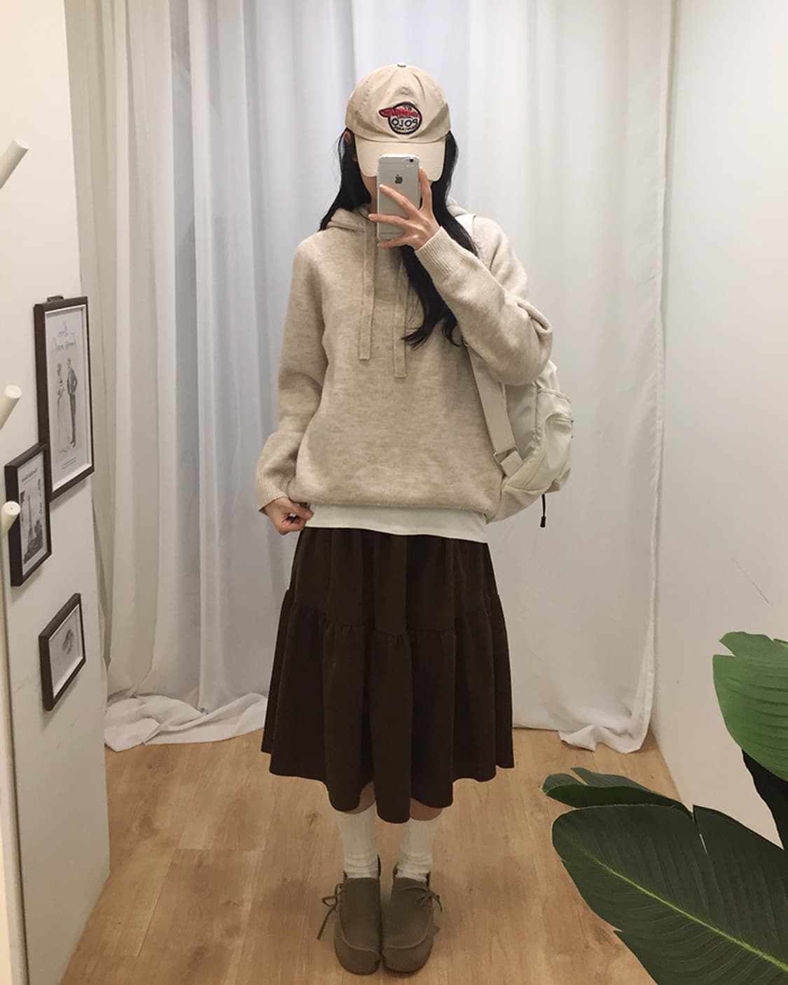 Women's Vintage Hood Knit 100 상품이미지1