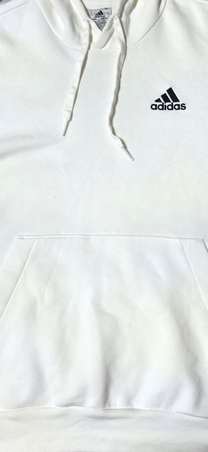 아디다스 화이트 후드티 M 상품이미지4