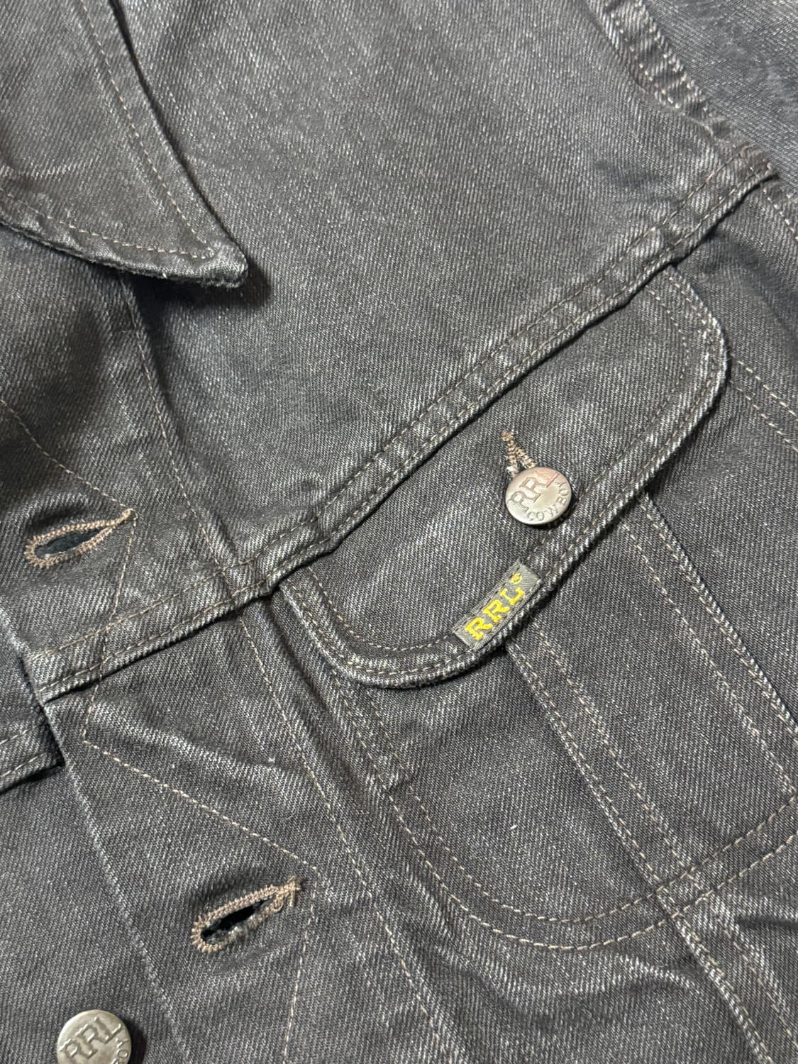 RRL 랄프로렌의 블랙 데님 lot271 자켓 L새상품 상품이미지3