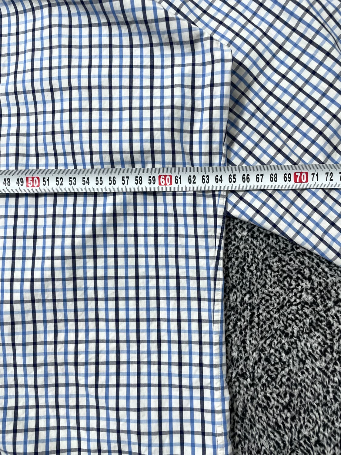 빈티지9. 폴로랄프로렌 클래식핏 옥스포드 블루 체크 셔츠 코튼 상품이미지5