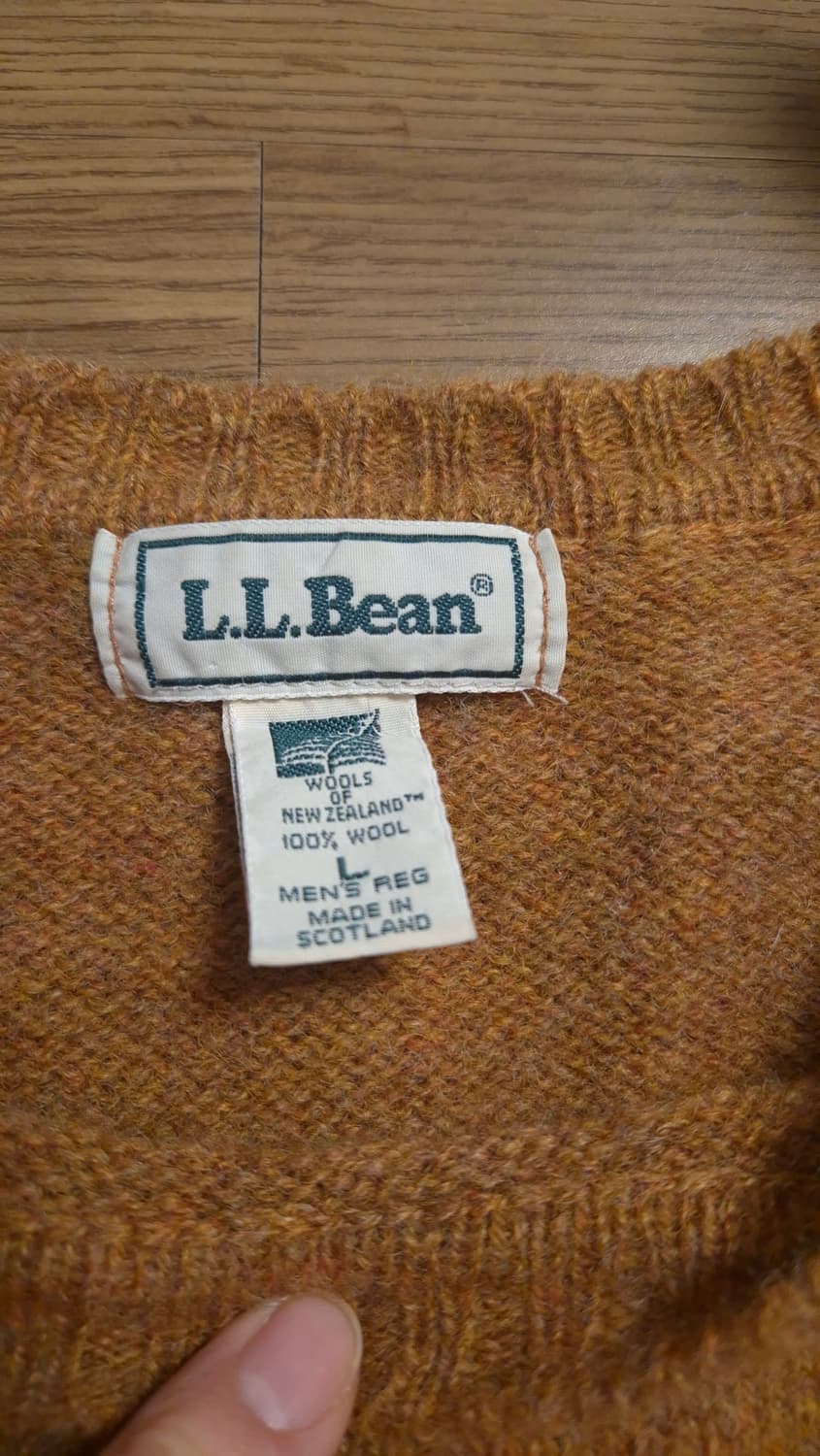 엘엘빈 뉴질랜드 울 니트 스웨터 (스코트랜드 제조) L ~ XL 상품이미지2
