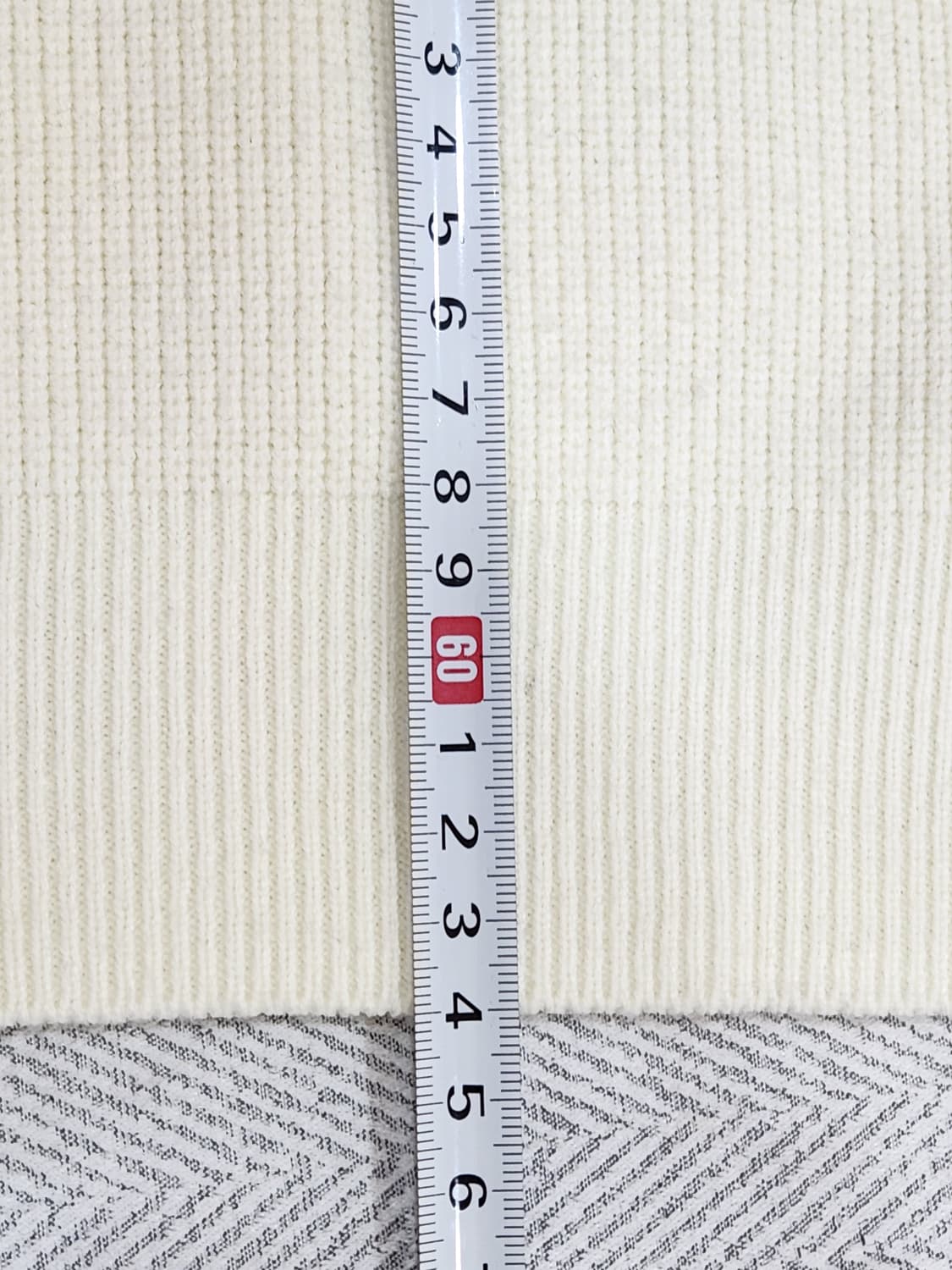 [L] 어누즈 Anouz 브이넥 릴렉스핏 니트 아이보리 남성 L 상품이미지8