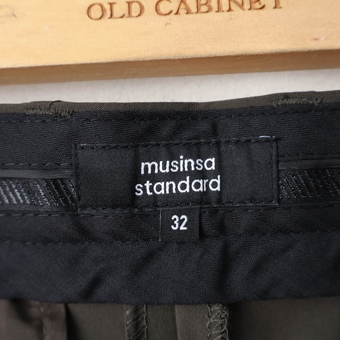 32/새상품 무신사 쿨탠다드 테이퍼드 히든밴딩 크롭 슬랙스 상품이미지7