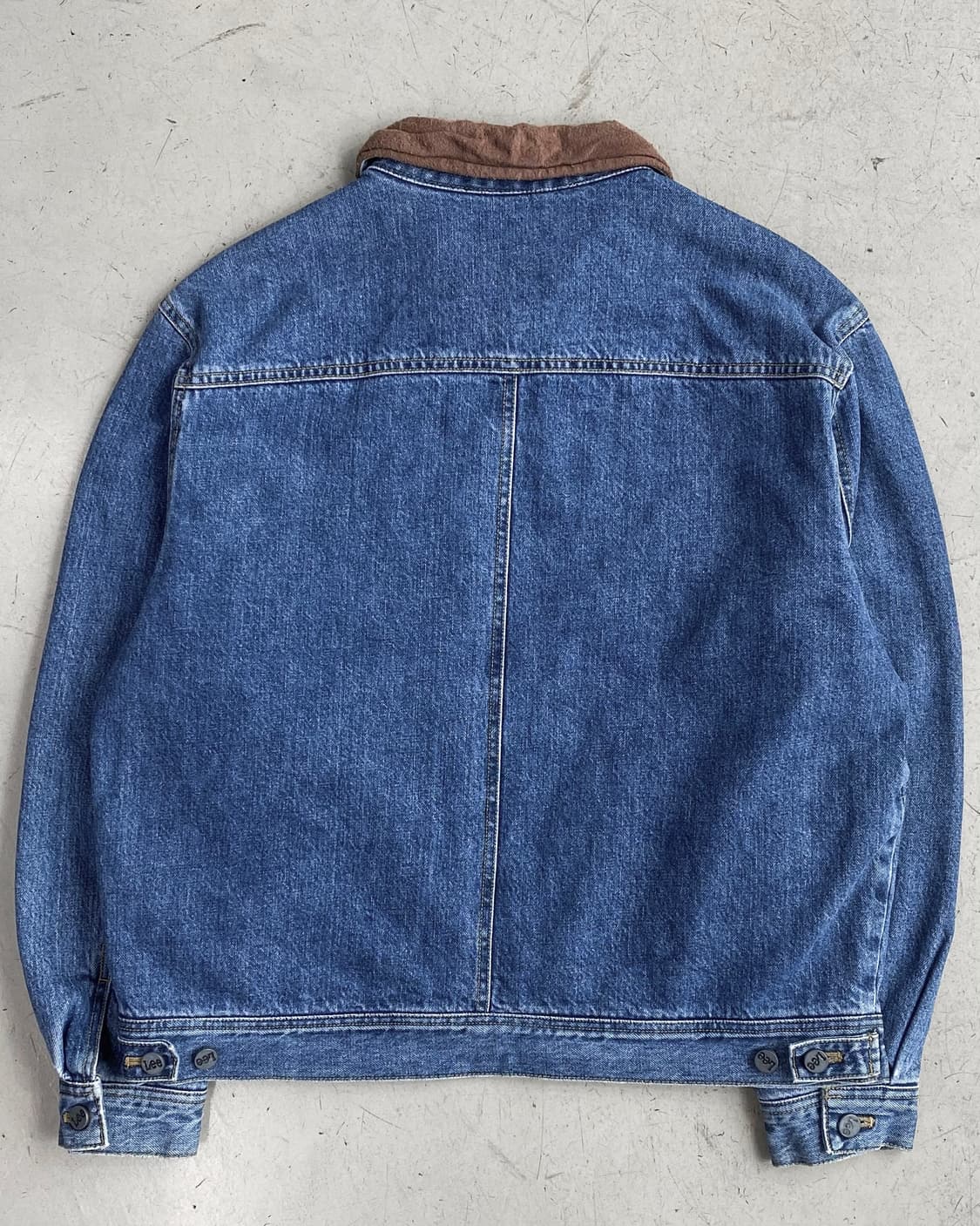 Lee 90's 스웨이드 카라넥 데님 트러커 자켓 상품이미지6