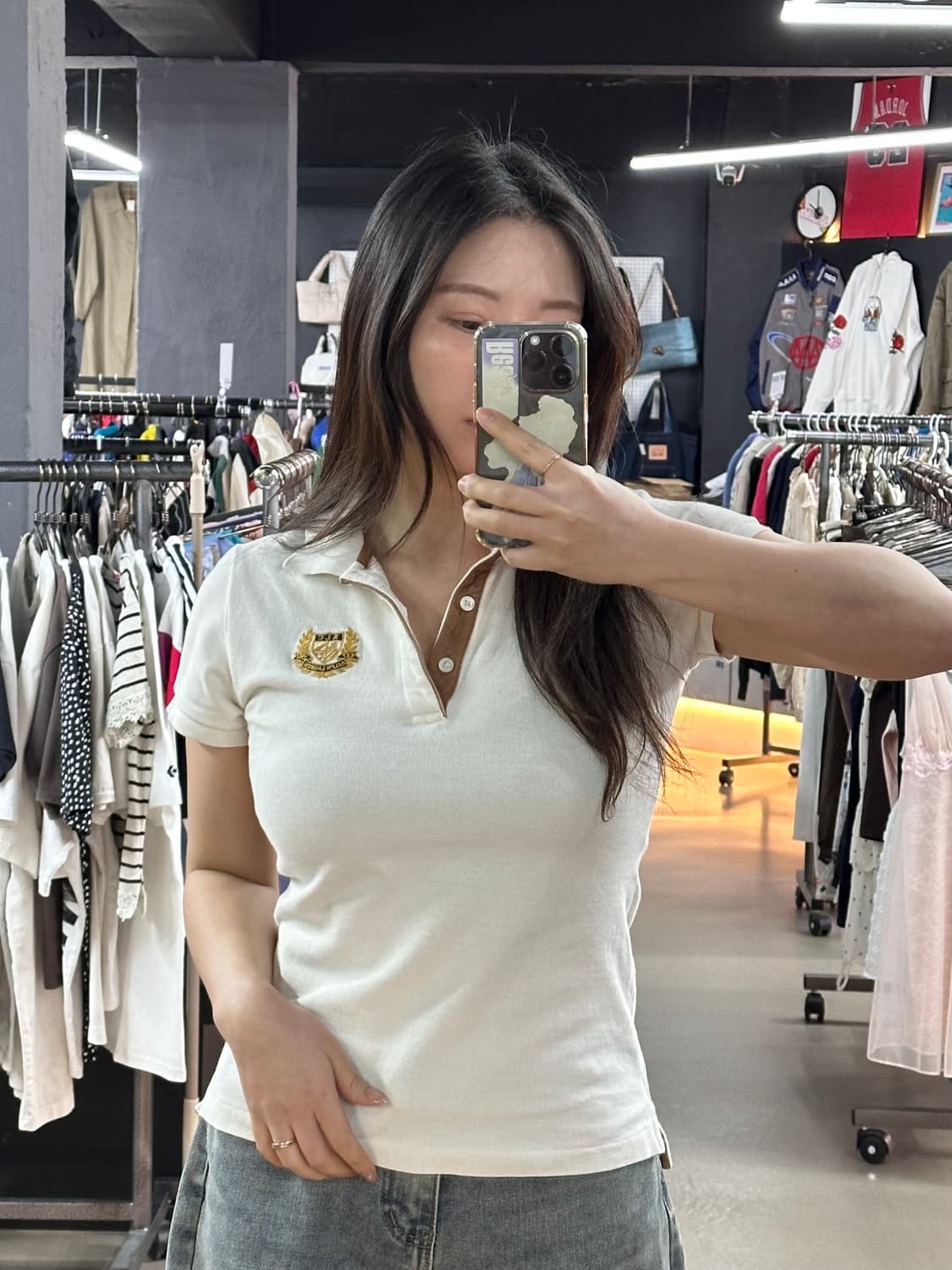 폴로 스키니핏 카라반팔 상품이미지1