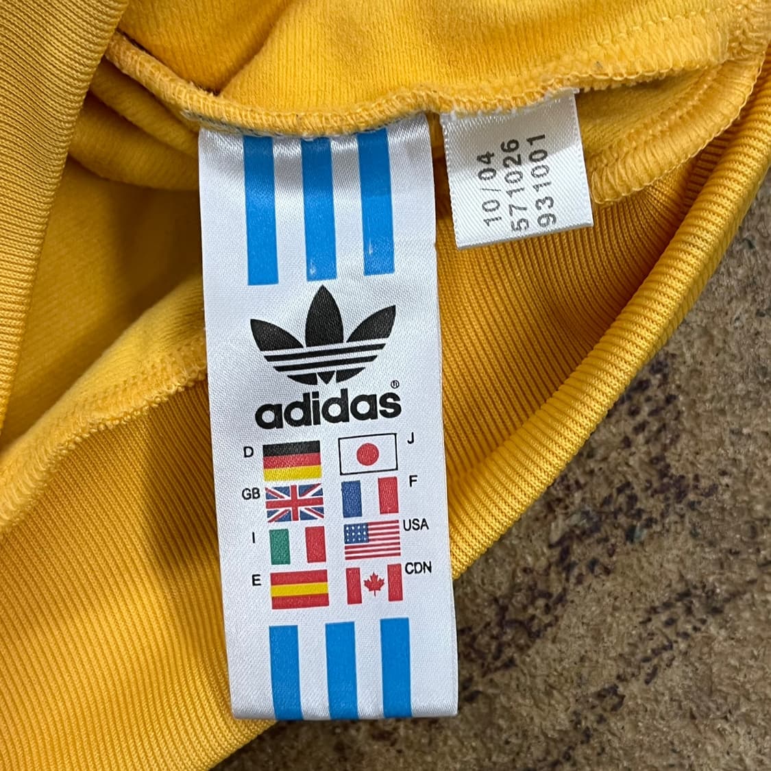 아디다스 온두라스 옐로우 노초 져지 트랙탑 90 상품이미지6