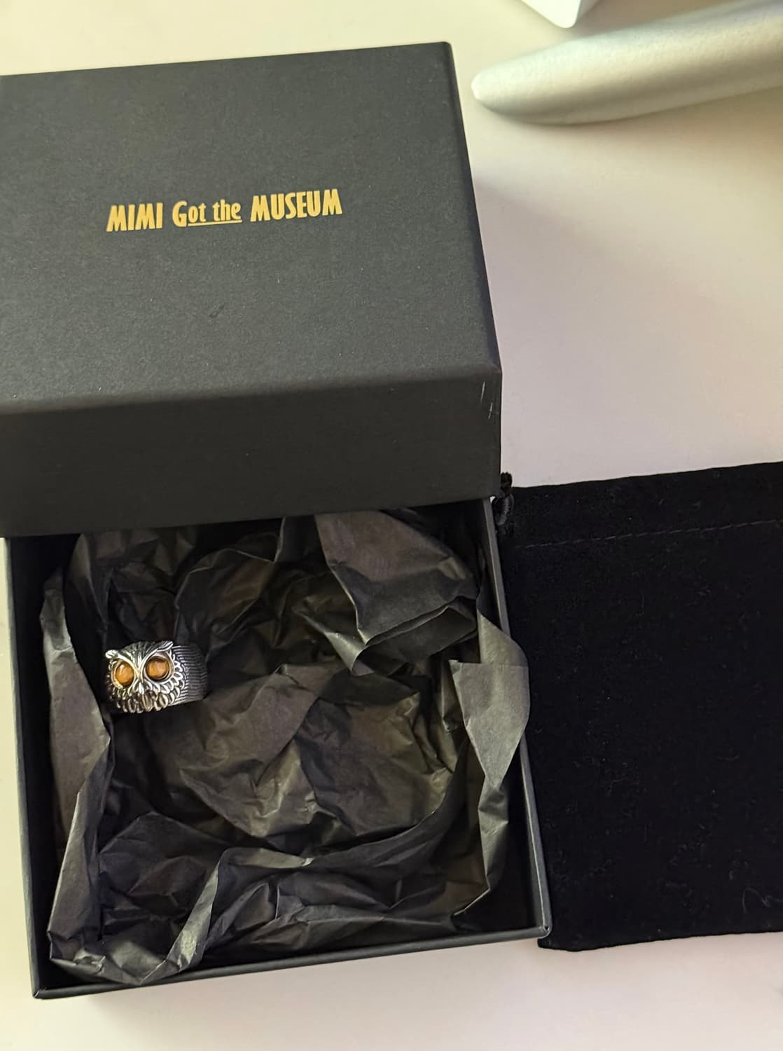 925 실버 타이거 아이즈 반지 16호 상품이미지2