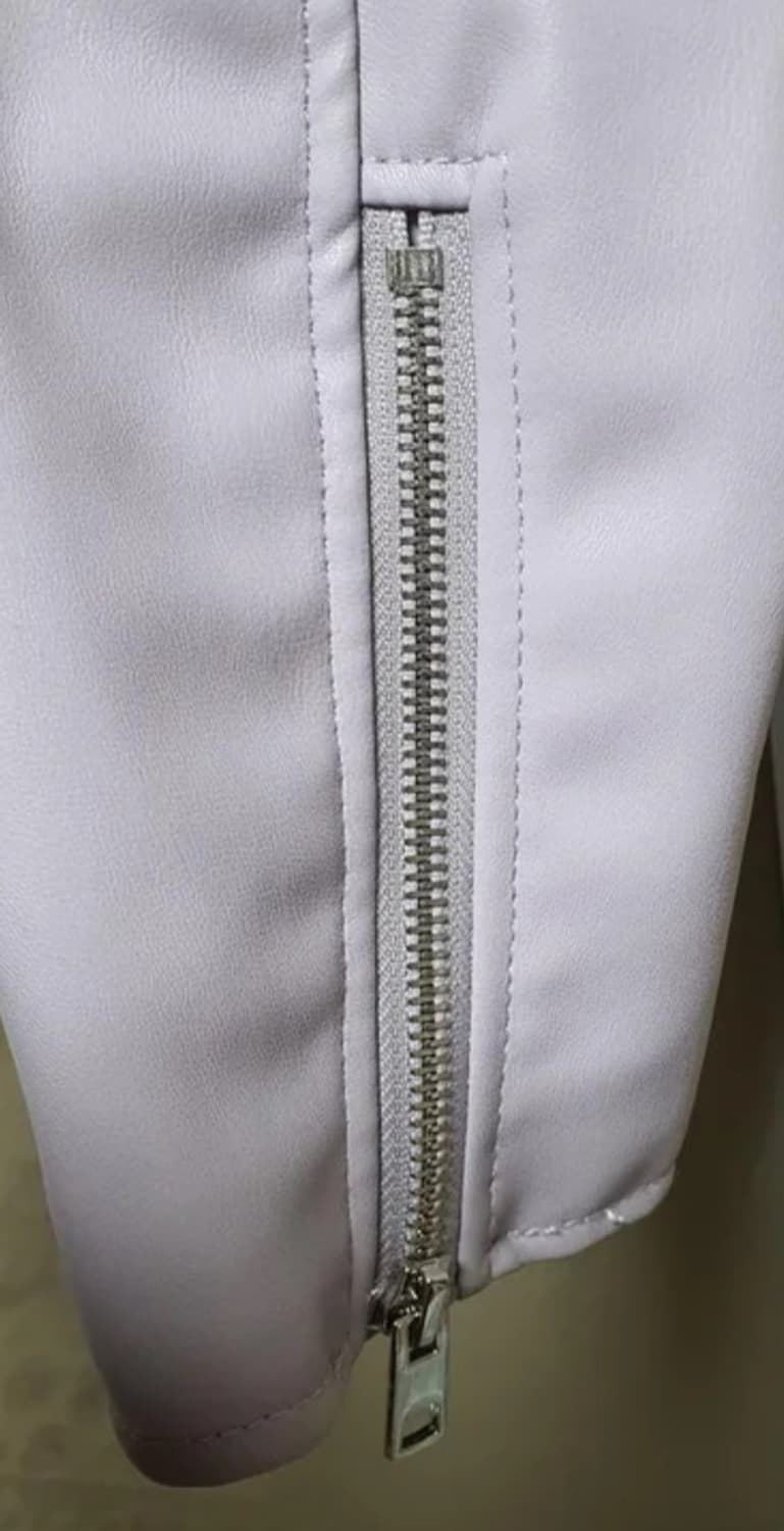 자라 퍼플 레더자켓 상품이미지8