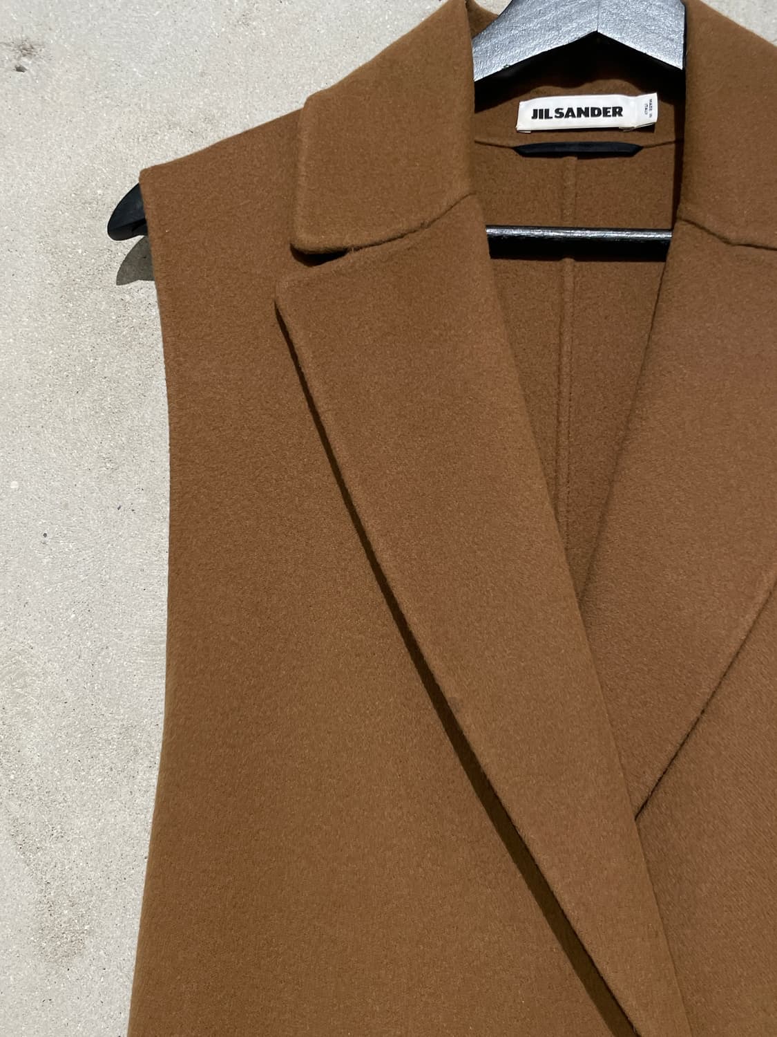 질샌더 카멜 울 캐시미어 롱 베스트 상품이미지2