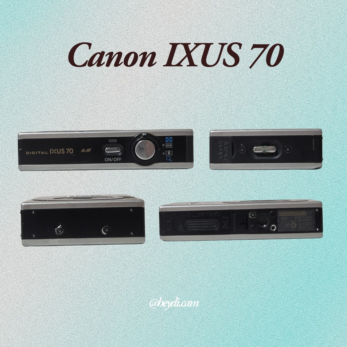 (강민경 아이브 리즈 은채) 캐논 ixus70블랙  상품이미지3