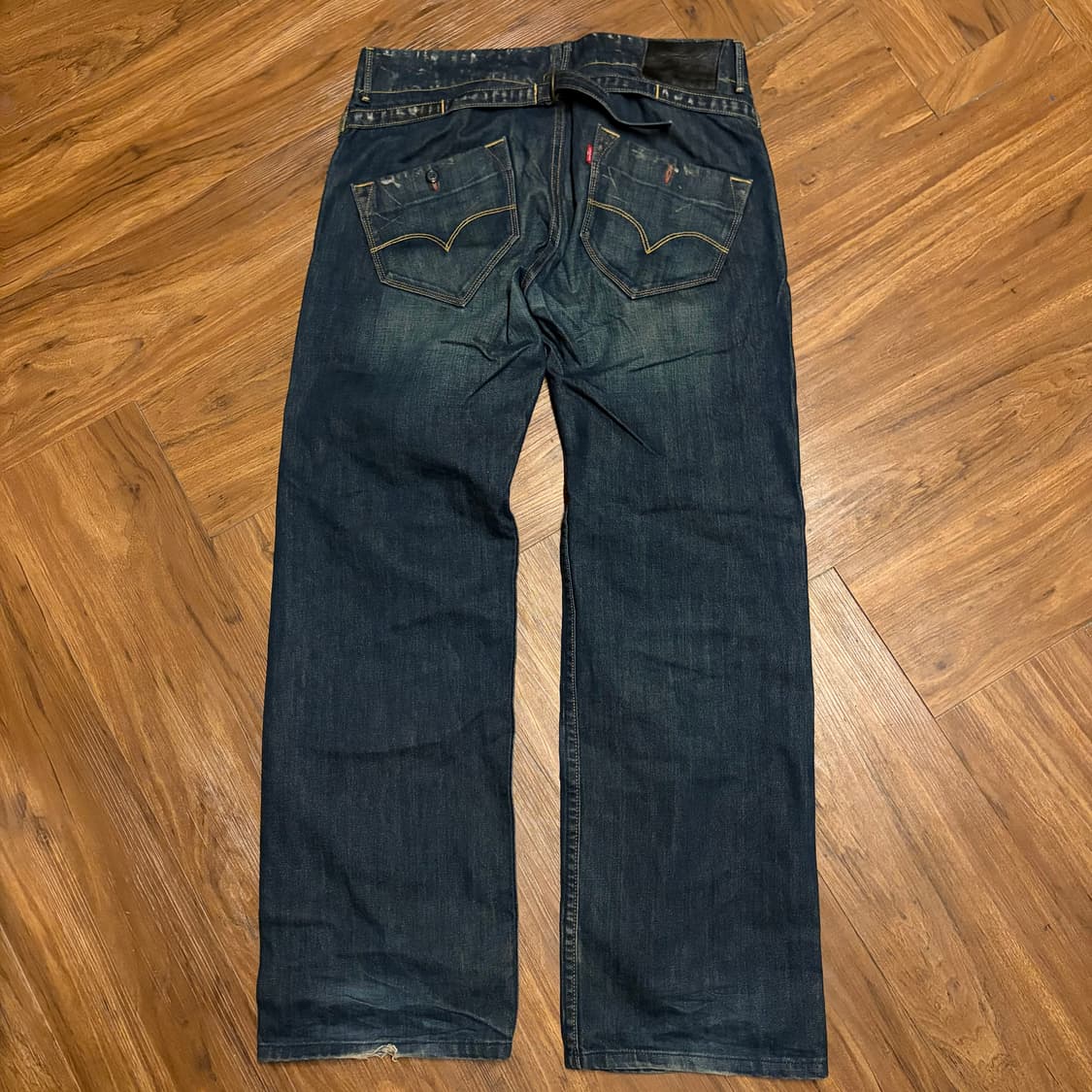 00S LEVI'S CINCH BACK WIDE DENIM PANTS 상품이미지2