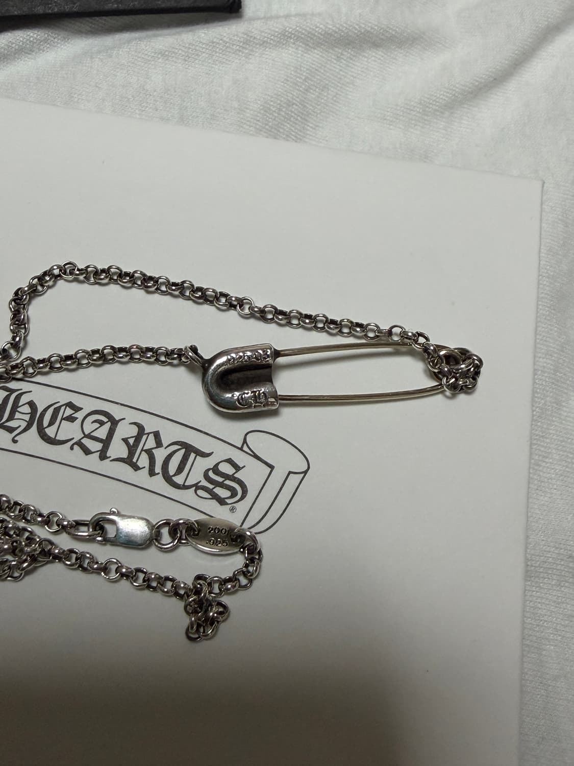 크롬하츠 세이프티핀 16인치 목걸이 상품이미지4