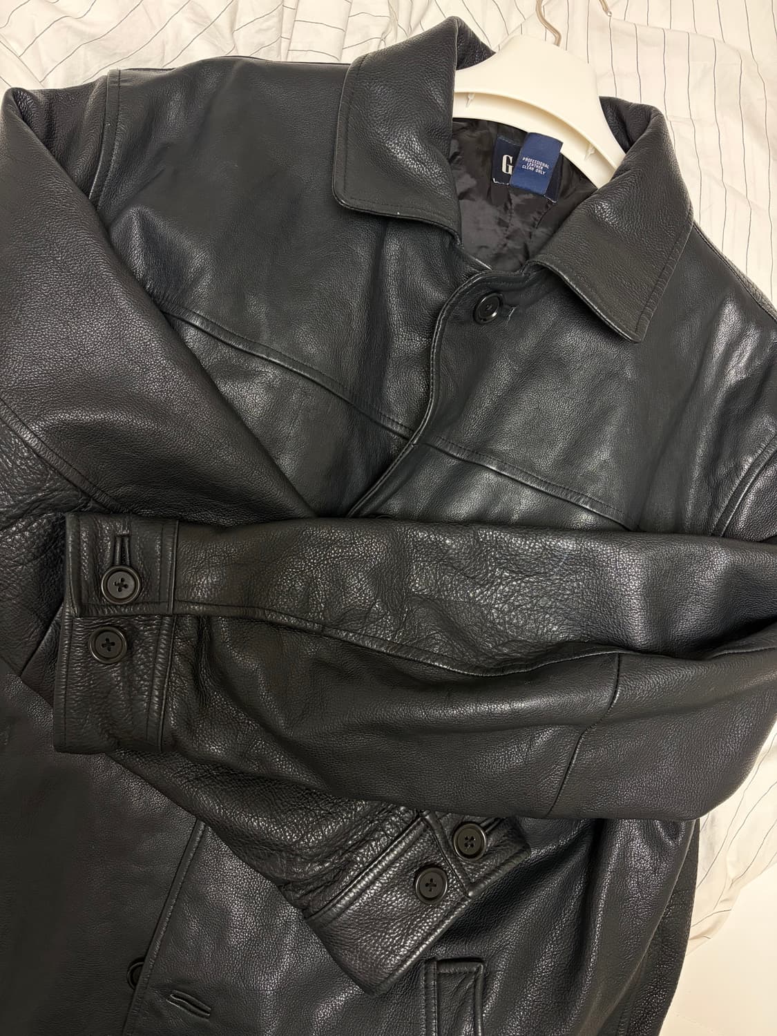 [L] 올드갭 레더 카코트 상품이미지2