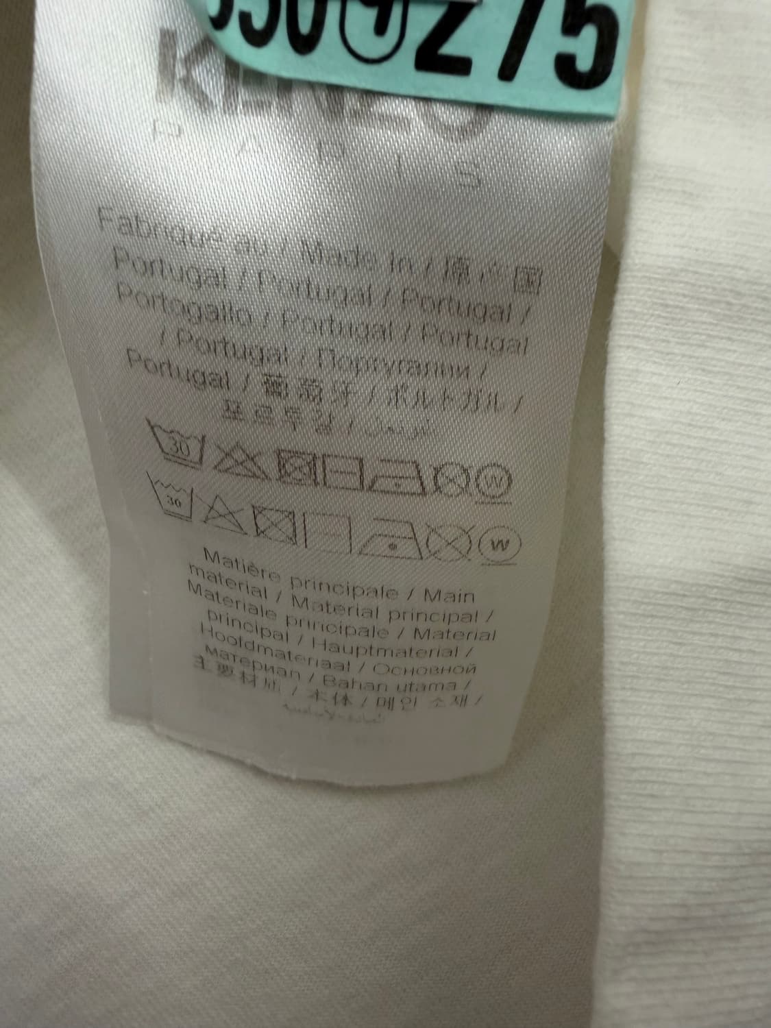[L] KENZO 겐조 화이트 타이거 자수 티셔츠 상품이미지5