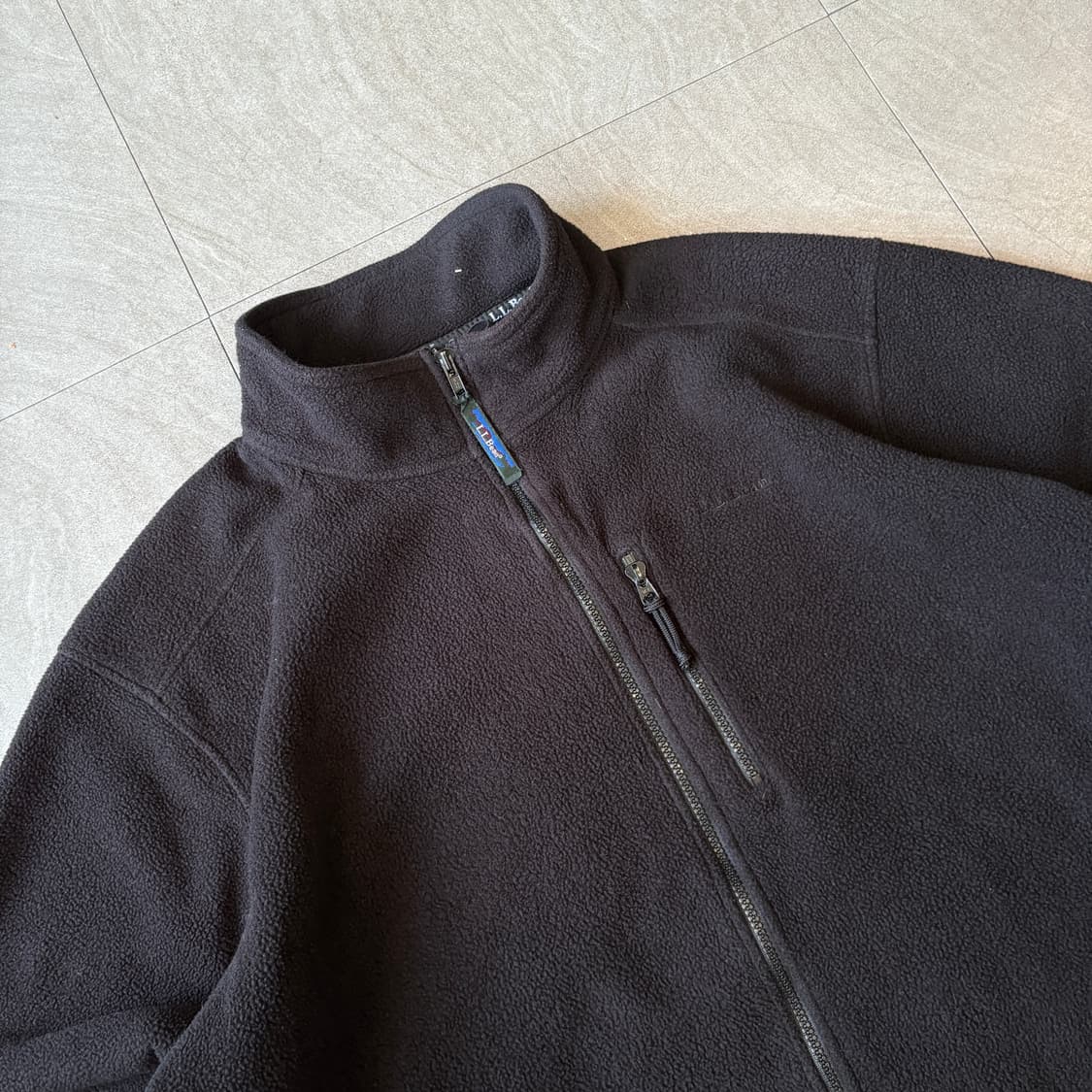 90s L.L.bean 90년대 생산 엘엘빈 블랙 신칠라 플리스 자켓 상품이미지2
