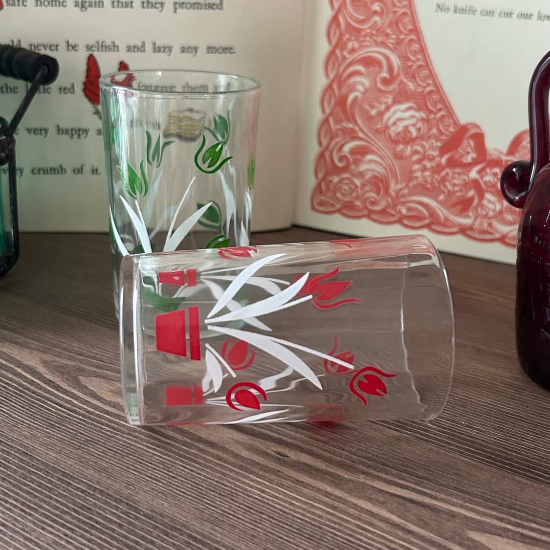 빈티지 유리 글라스 컵 세트 상품이미지6