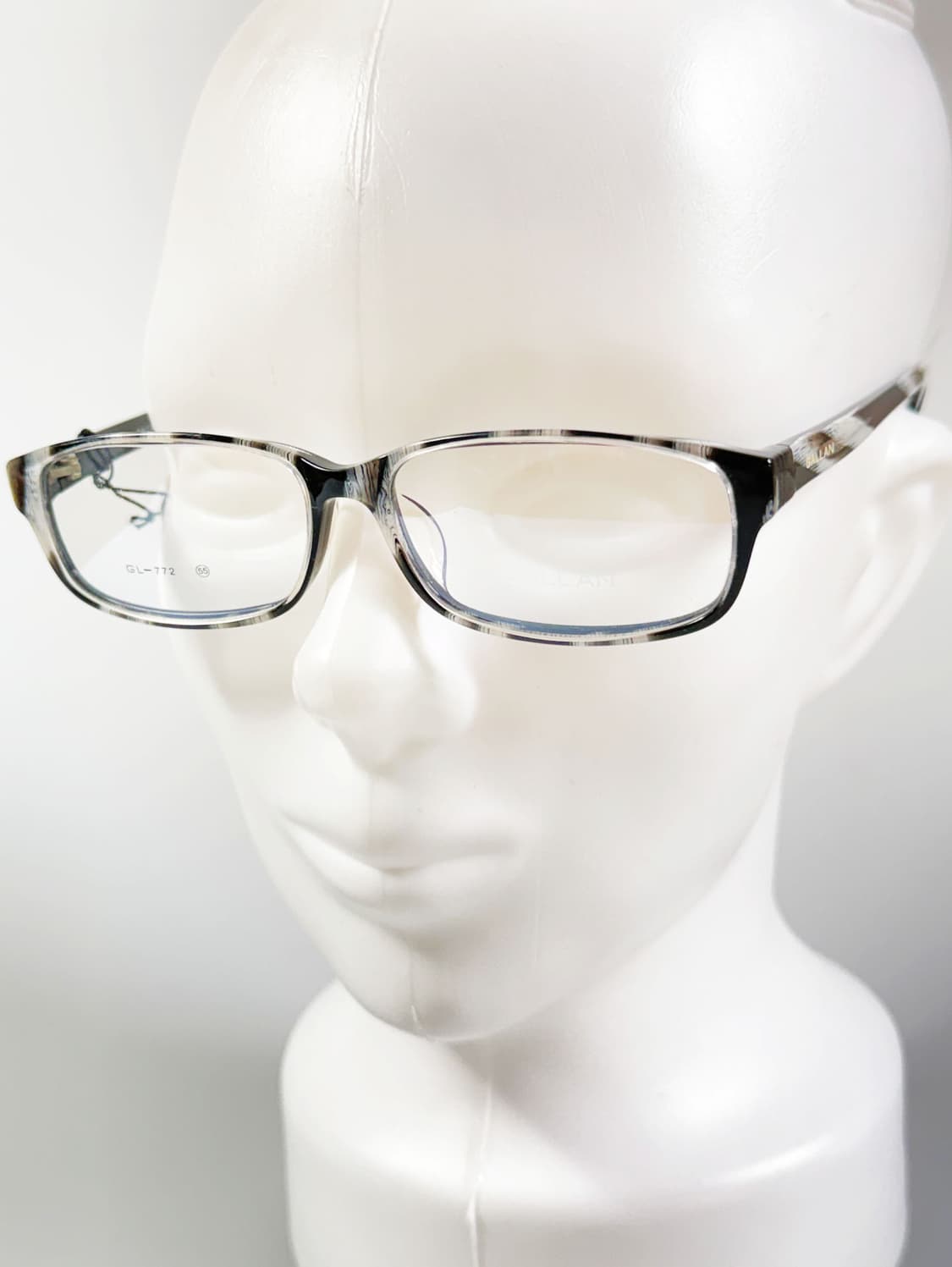 GALLAN 블랙 그레이 마블 뿔테 스퀘어 빈티지 안경 상품이미지8