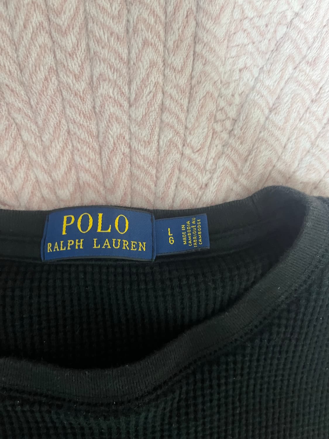 폴로 와플니트 L사이즈 상품이미지2