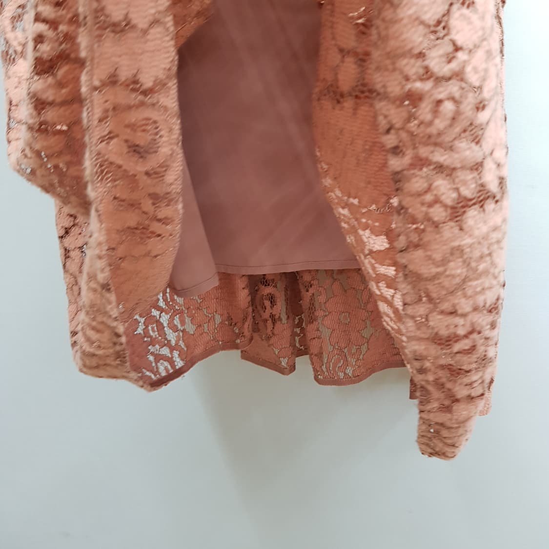 한섬 마인 2020 레이스 배색 투피스 원피스 세트 76-90-155 상품이미지3