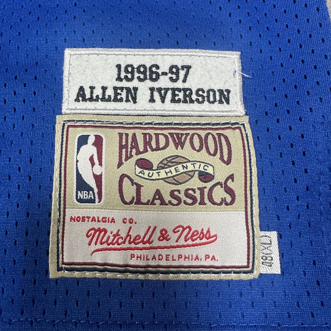 ✨ (바배) 필라델피아 NBA 미첼 & 네스 로드앨런 아이버슨 져지 유니 상품이미지4