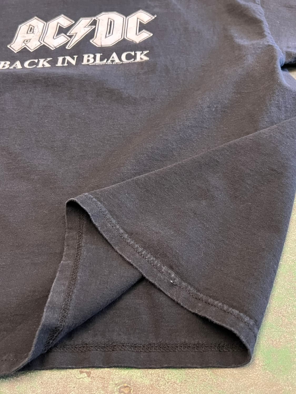 04's [XL] ACDC Back in Black 로고 빈티지 밴드티 상품이미지7