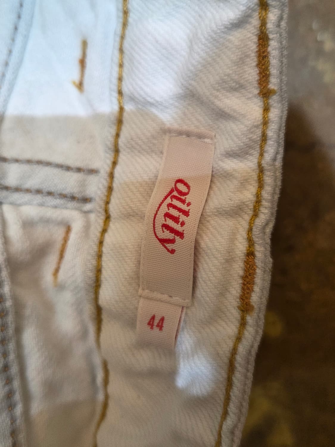 오일릴리 여성 화이트 데님 팬츠 상품이미지3