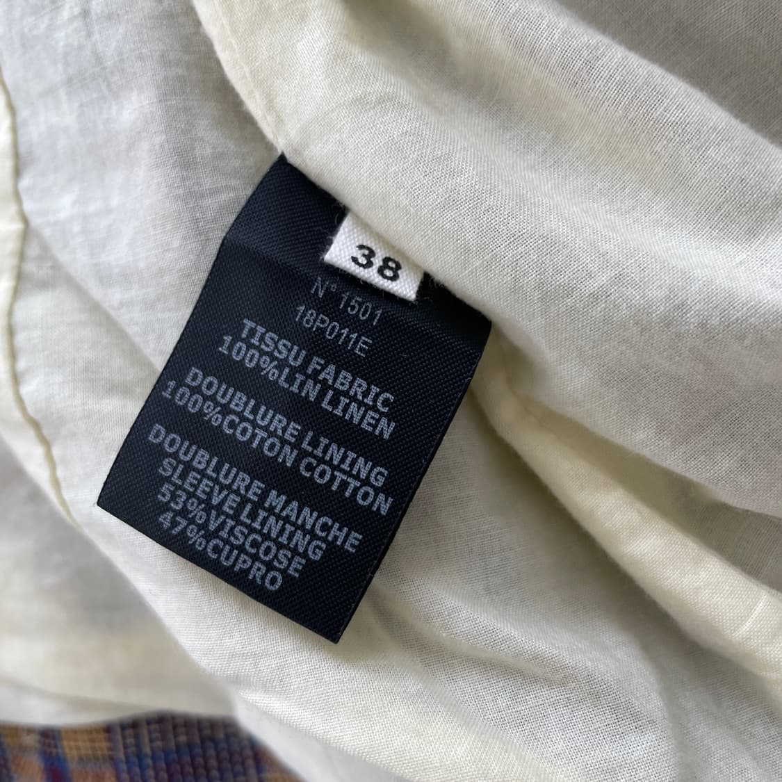 이자벨마랑 린넨 체크 블레이저 상품이미지6