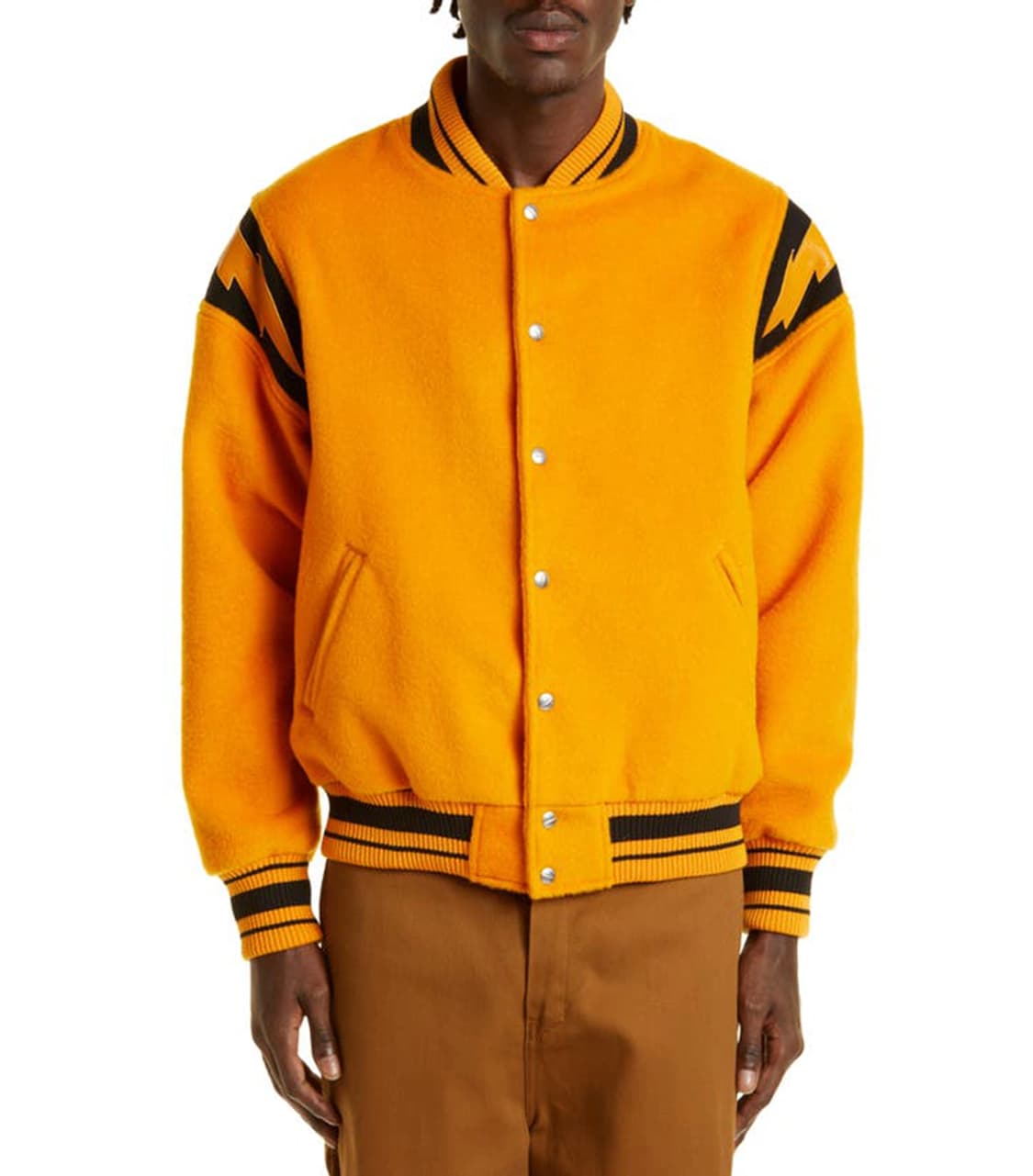 L) RHUDE 루드 라이트닝 바시티 상품이미지9