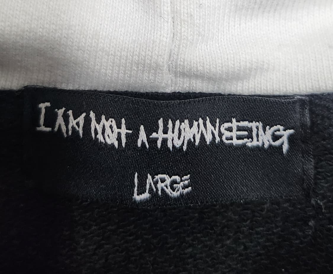 아임낫어휴먼비잉 후드티 L 상품이미지3