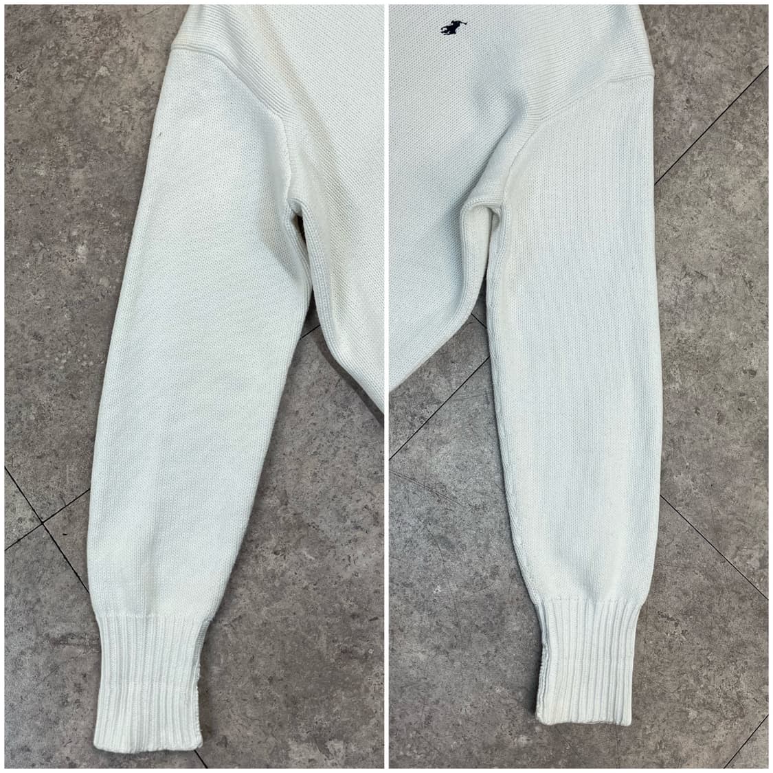 폴로 스포츠 브이넥 니트 화이트 XL #csz2995 상품이미지7