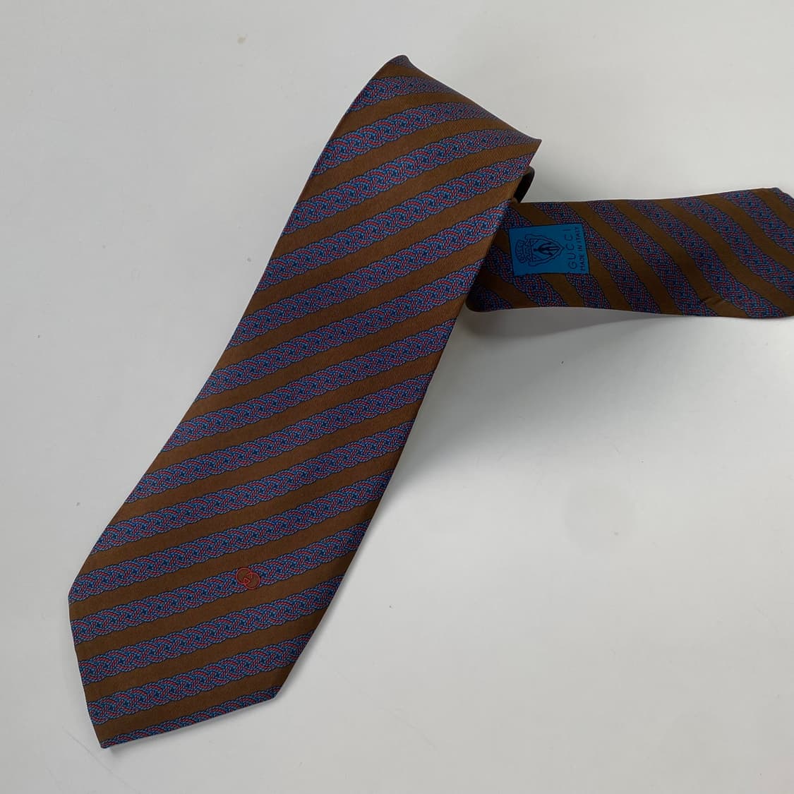 구찌(GUCCI) 심플로고 명품 정품 넥타이 8.6cm 상품이미지6