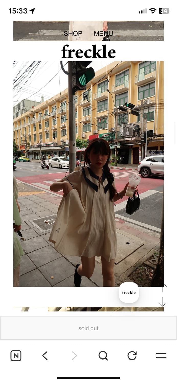 프레클 세일러 원피스 상품이미지3