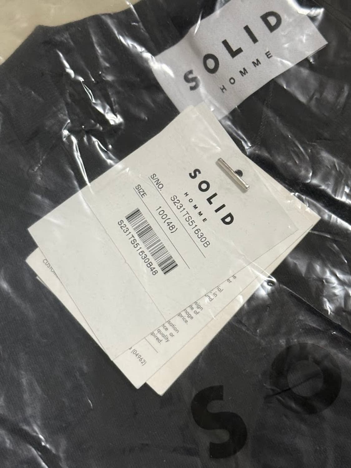 솔리드옴므 크리스탈 그래픽 티셔츠 상품이미지3