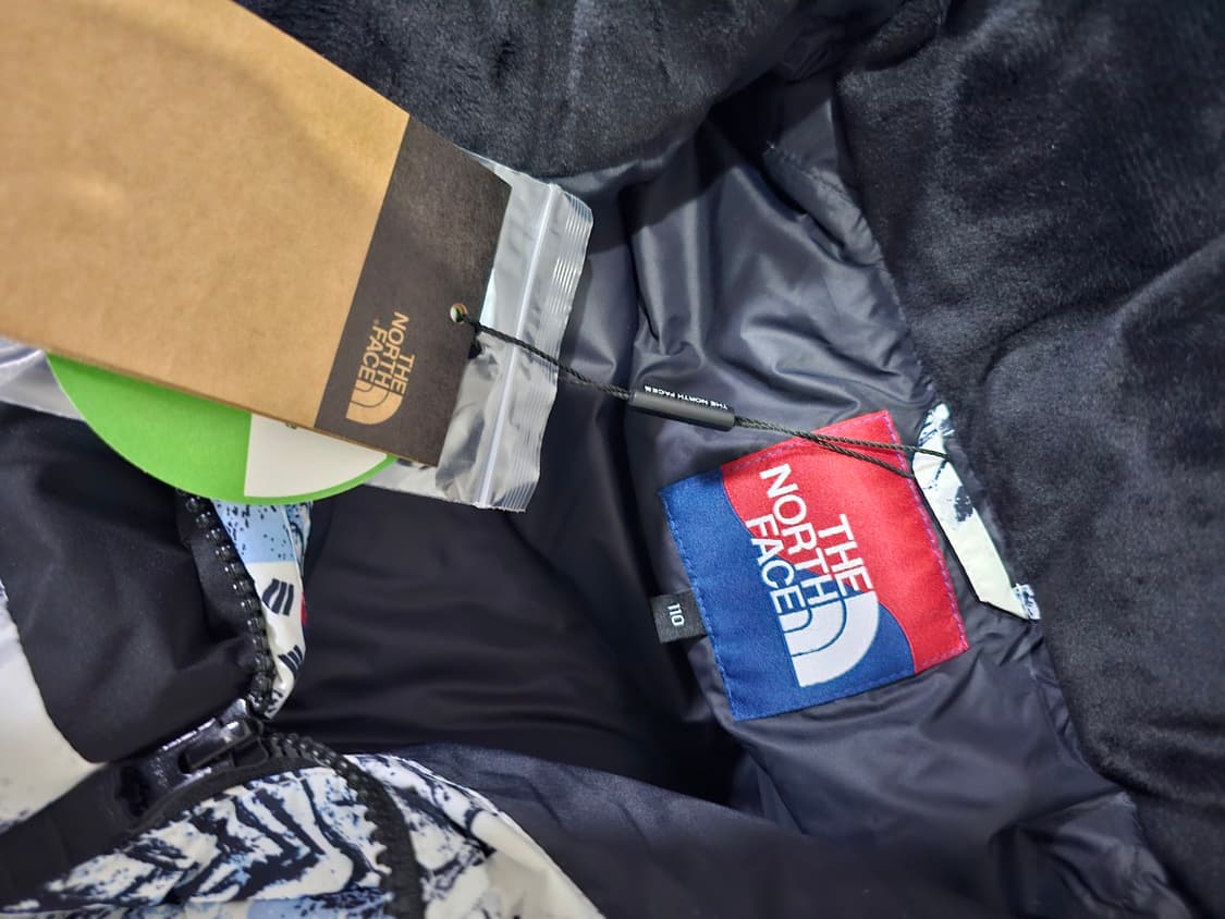 새상품 노스페이스 선수지급용 팀코리아 국가대표 베이징올림픽 패딩 110/ 상품이미지5